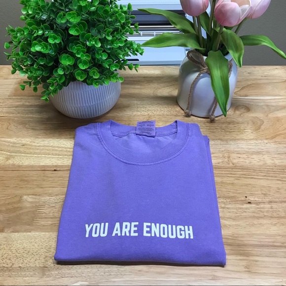 YOU ARE ENOUGH Unisex Adult 100% Cotton T-Shirts - Various - Picture 10 of 16